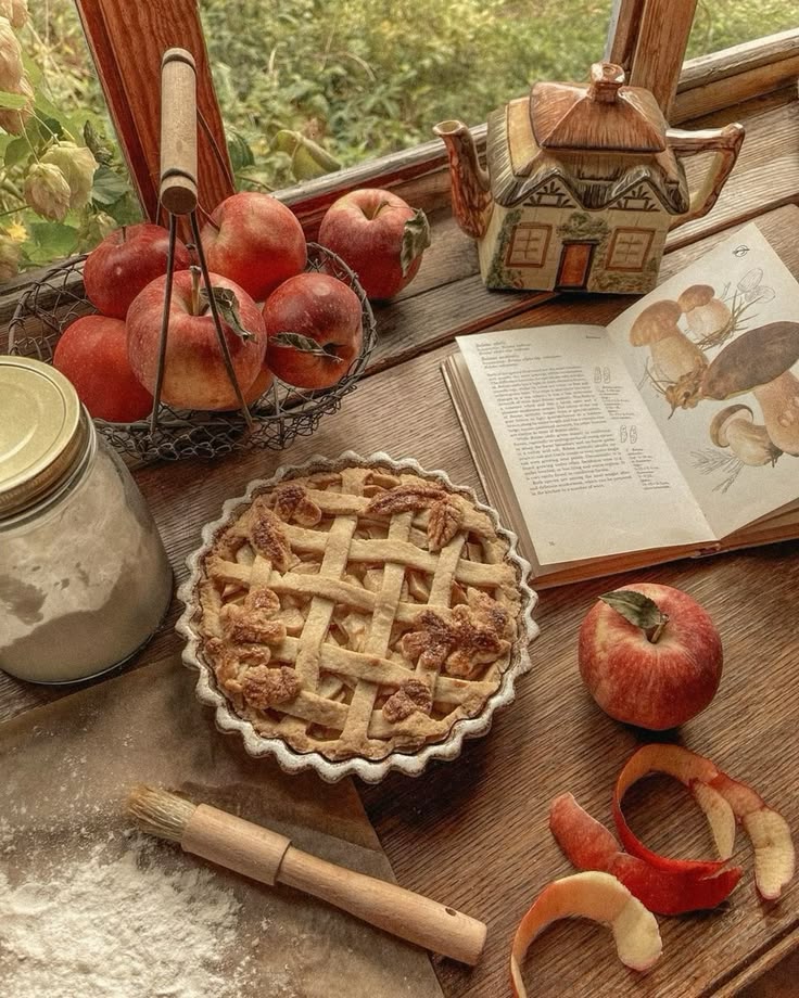 Baking an applie pie